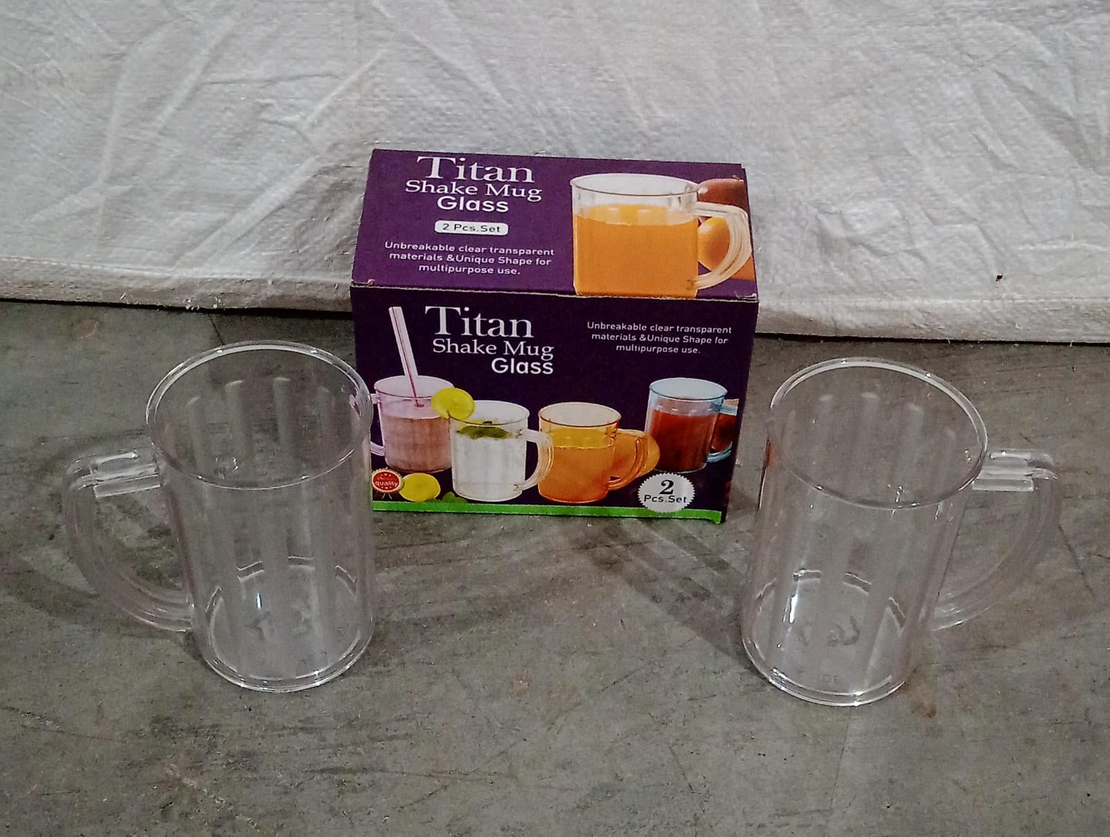 5579 Stylish Juice Glass With Handle Water Glass Beer Glass Milk Shake Glass Multipurpose Glass Plastic Beer Mug Unbreakable Beer Tasting Glasses Clear Juice Glasses Suitable For Kids (2 Pc) 5579 Stylish Juice Glass With Handle Water Glass Beer Glass Milk Shake Glass Multipurpose Glass Plastic Beer Mug Unbreakable Beer Tasting Glasses Clear Juice Glasses Suitable For Kids (2 Pc)